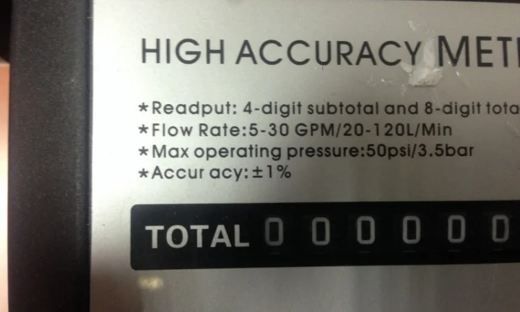 Счетчик механический для перекачки дизельного топлива - фото № 1