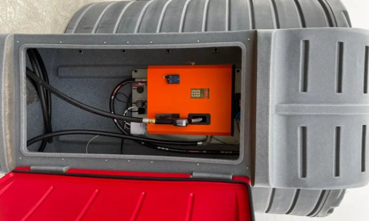 Мобильная мини АЗС Swimer 10000 л резервуар емкость для дизельного топлива, ДТ, ГСМ - фото № 6