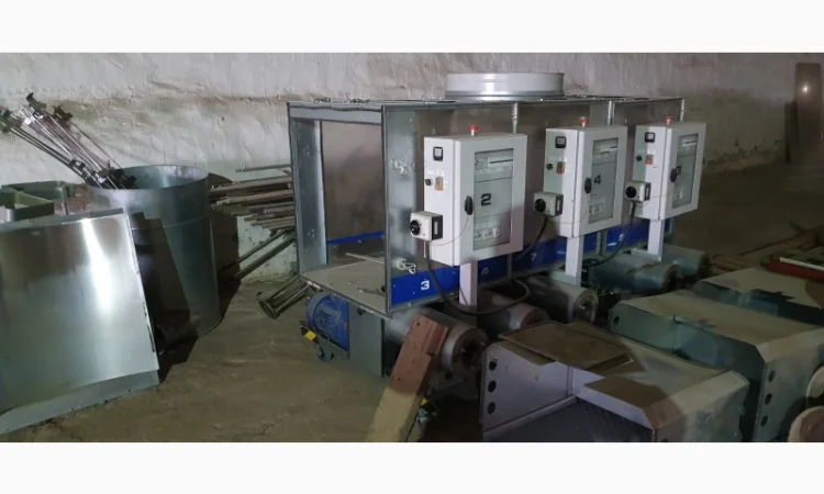 Линия брикетирования соломы шнековым прессом BIOMASSER. 300кг.час. Б.У - фото № 3