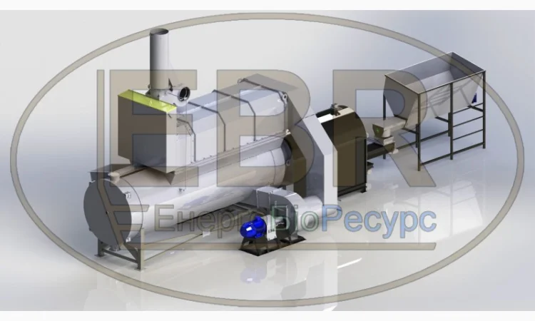 Теплогенератор с воздушным теплообменником для зерновых сушилок - фото № 1