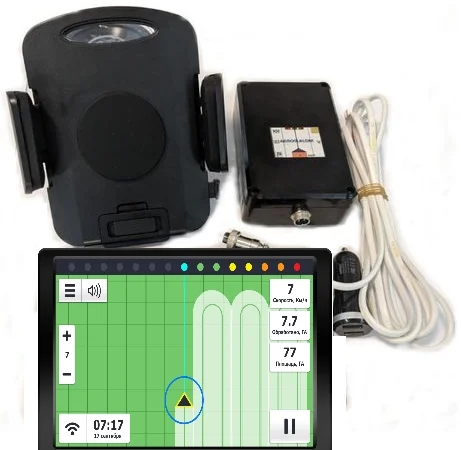 Навигатор на трактор, курсоуказатель, паралельное вождение - фото № 1