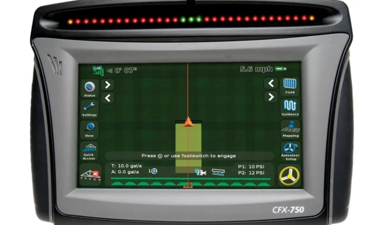 Многофункциональный дисплей Trimble CFX-750 навигация система точного земледелия - фото № 1