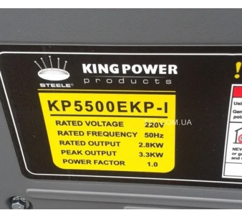 Генератор King Power KP5500EKP-I бензиновый со стартером 3, 3 кВт - фото № 7