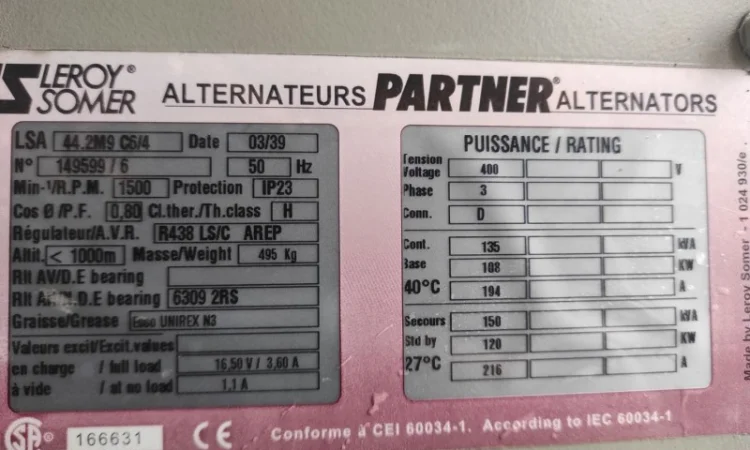 Дизельний генератор Leroy Somer (john deere) 120 квт Мотор кумінс - фото № 11