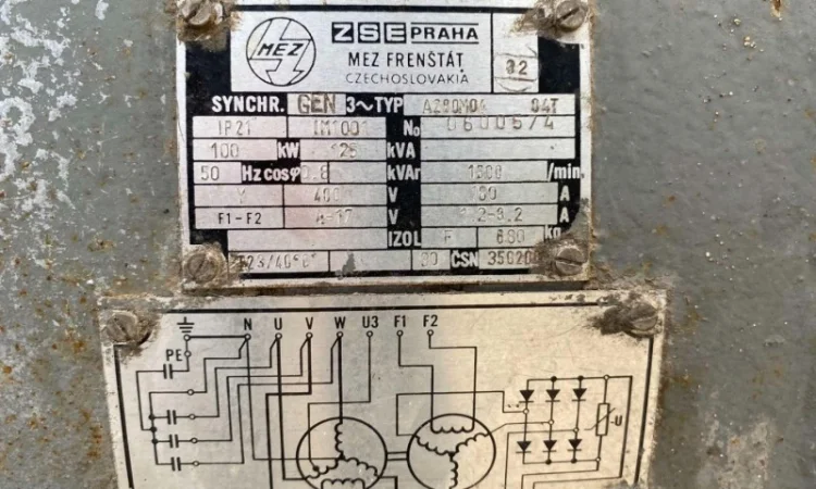 Дизельний генератор MEZ Frenstat Чехія 100 кВт Є на складі! 225м/г Stalowa Wola - фото № 8