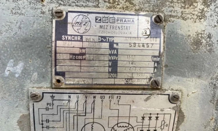 Дизельний генератор MEZ Frenstat Чехія 100 кВт Є на складі! 506м/г Stalowa Wola - фото № 6