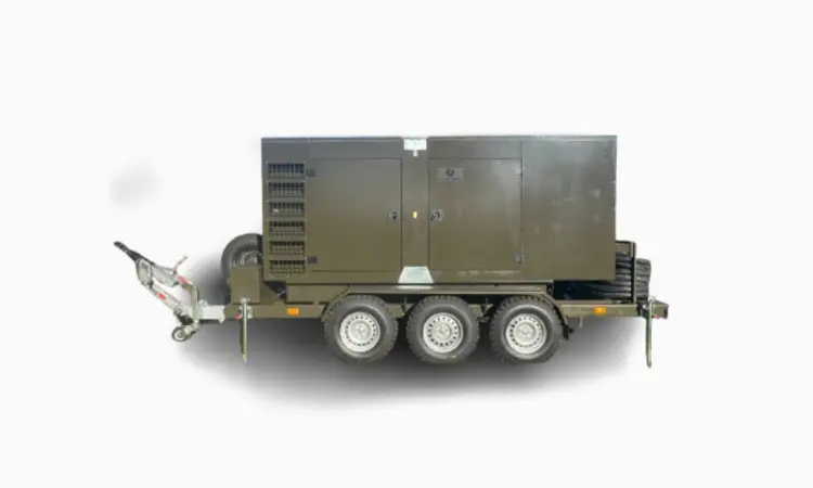 Мобильный дизельный генератор CUMMINS M 70D (70 КВт) на колесном шасси - фото № 1