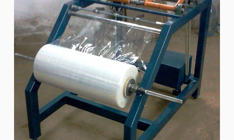 Перемоточно - раскроечный станок(станок для перемотки стрейч пленки) - фото № 1