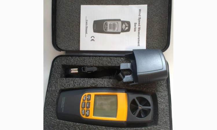 Анемометр SR8022 с функией измерения температуры и объёма воздушного потока (0.4-20 m/s) - фото № 6