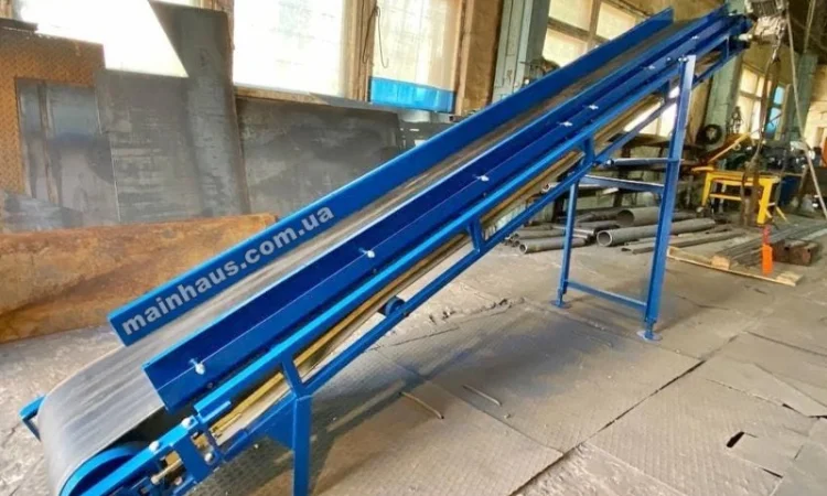Конвейер ленточный стрічковий транспортер лента 400мм, длина 4500, привод 1, 1кВт/380В - фото № 5