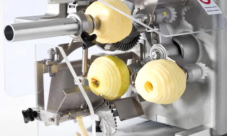 Машина для очистки, нарезания, удаления сердцевины яблок 70-100 кг/час - фото № 3