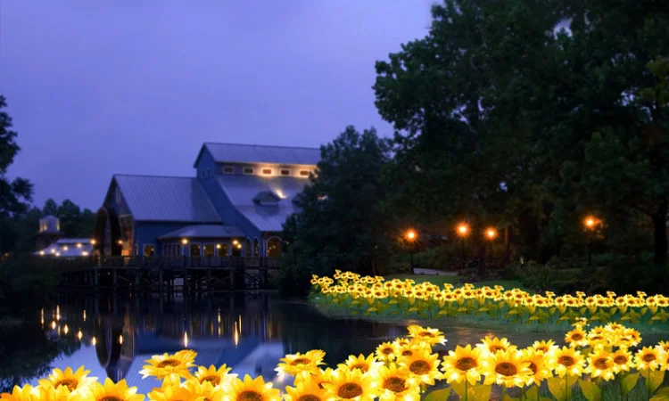 Подсолнух на солнечной батарее садовый фонарь - фото № 6