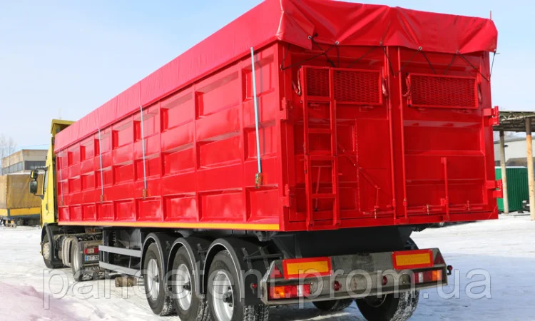 Тент ПВХ на полуприцеп самосвал, накидки на зерновозы ПВХ ткань Испания - фото № 5