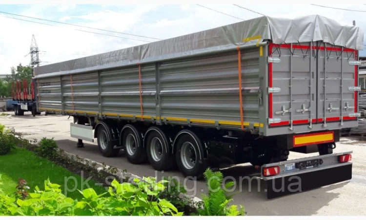 Тент ПВХ на полуприцеп зерновоз под заказ с фурнитурой от Производителя - фото № 3