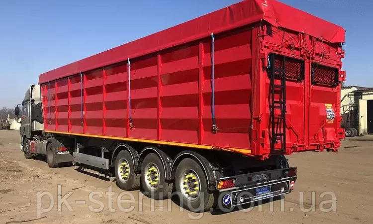 Тент ПВХ на полуприцеп зерновоз под заказ с фурнитурой от Производителя - фото № 4