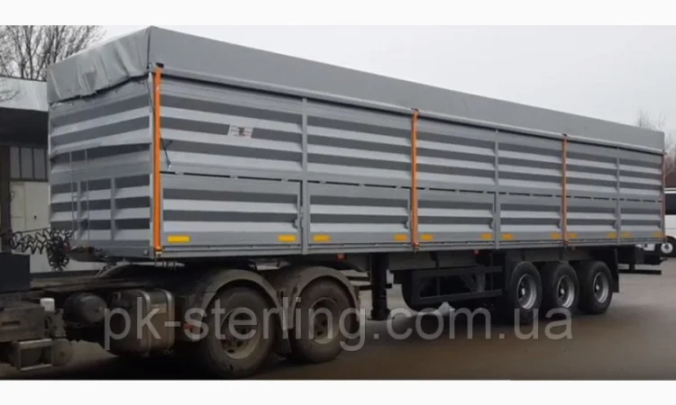 Тент на полуприцеп зерновоз, самосвал, кузов, борт, полу прицеп ткань ПВХ Германия - фото № 2