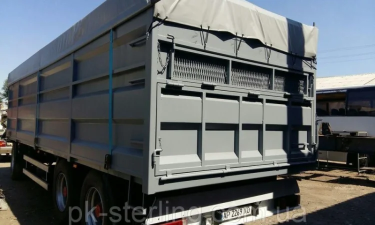 Тент на полуприцеп зерновоз, самосвал, кузов, борт, полу прицеп ткань ПВХ Германия - фото № 1