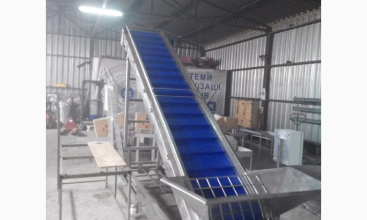 Конвейер из нержавеющей стали для ягод - фото № 1