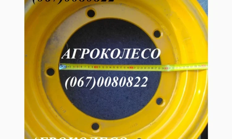 Диск колесный JCB 3CX (9x18) передний, шина 12.5/80-18 - фото № 3
