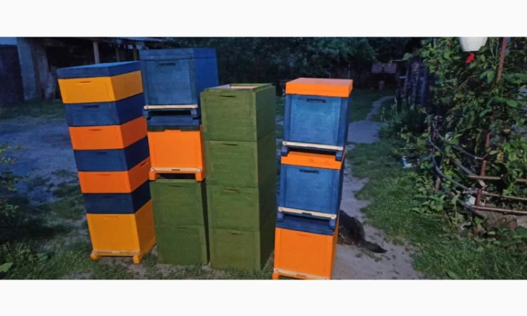 Вулик Дадан ППУ на 8 рамок з дном, магазином та дахом - фото № 5