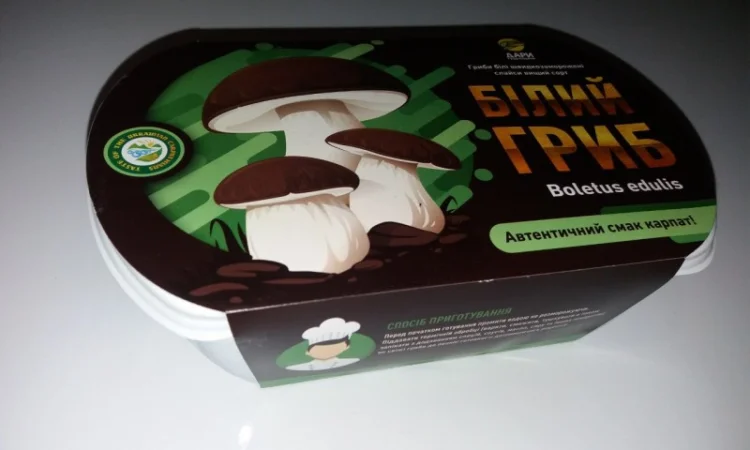 Шапочки білих грибів в упаковці по 9 лоточків - фото № 3