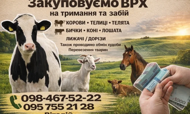 Купую ВРХ (коров, биків) - фото № 1