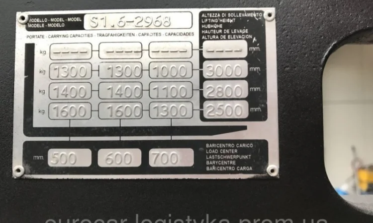 Штабелер електричний HYSTER S 1.6т 3, 0м-висота підйому - фото № 7