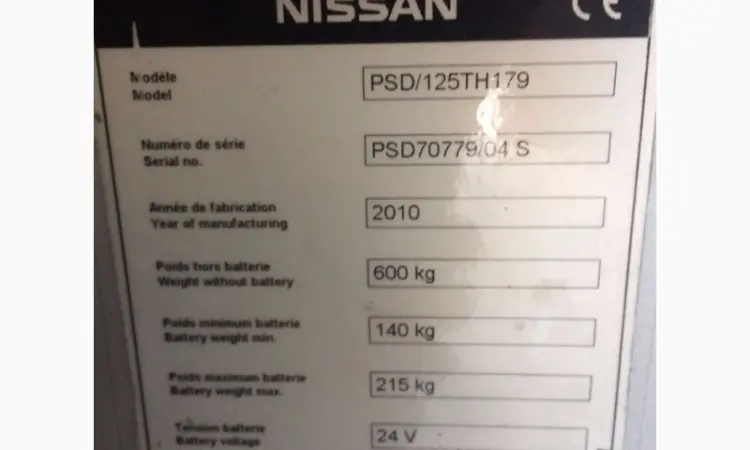 Штабелер электрический NISSAN 2010р 1, 25т 1.8м - фото № 5