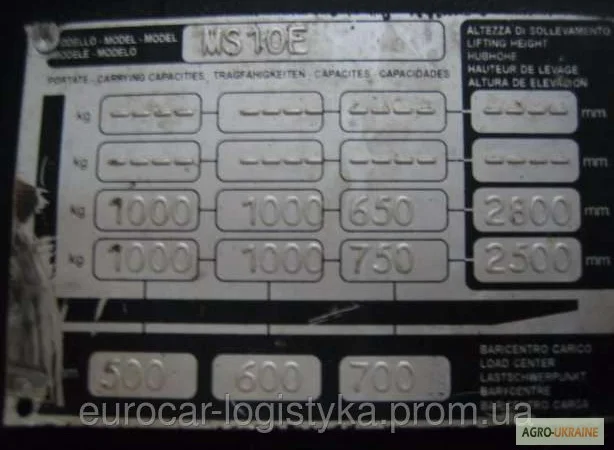 Штабелер електричний YALE MS 10-28 2012-батарея 2010р - фото № 5