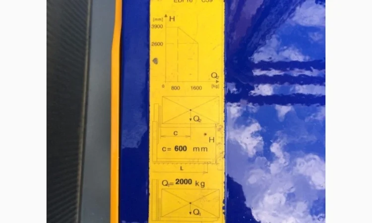 Штабелер электрический STOCKLING 2009р 1, 6т 3, 9м-висота підйому - фото № 4