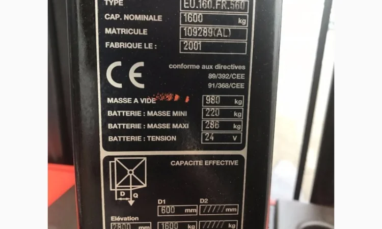 Штабелер электрический поводковый Manitou1, 6 т 4.2 м - фото № 6