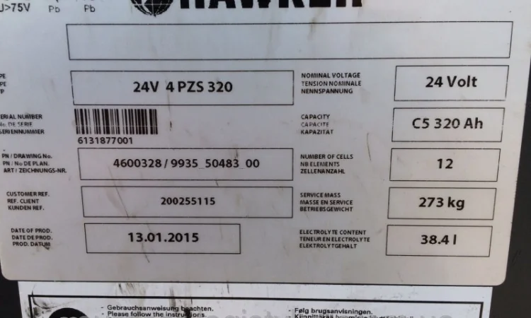 Штабелер MANITOU LOC 1, 1т 2, 8м 2015р-акам.батарея - фото № 2