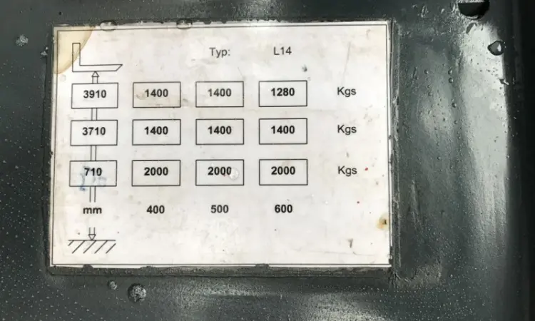 Б/В Штабелер електричний LINDE L 14 1, 4т 3, 8м-висота підйому - фото № 2