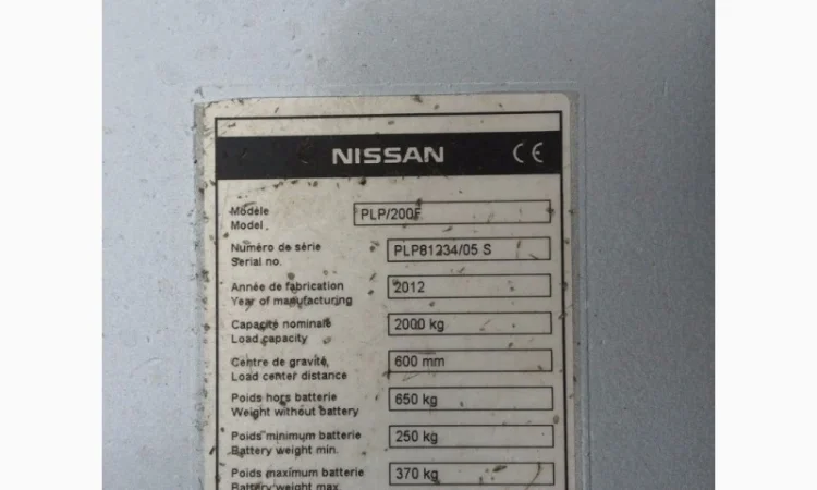 Электротележка NISSAN 2012р 2000кг - фото № 3