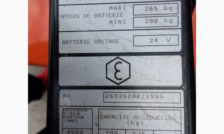 Штабелер електричний TOYOTA BT 1, 25т 4, 5м-висота підйо - фото № 5