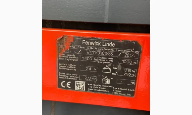 Штабелер Электро Навантажувач электрический 1015 Linde L14 1, 4т 3.23м - фото № 2