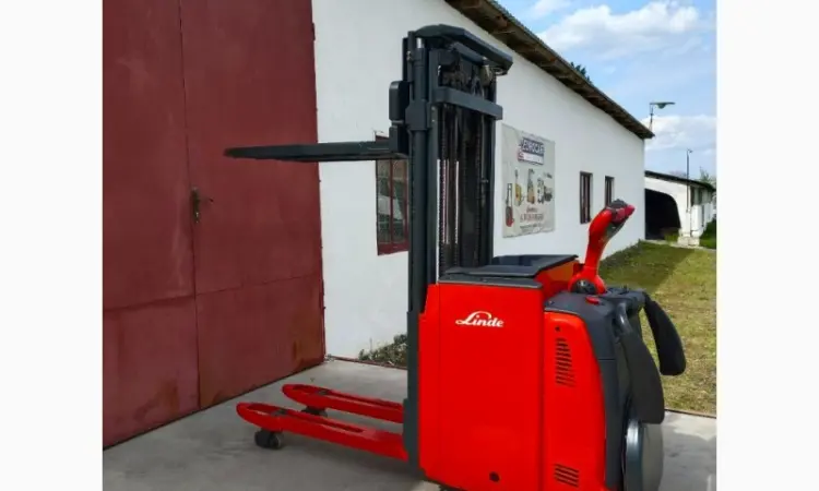Штабелер рокла навантажувач электрический 818*Linde L14L AP 1, 4т 4, 32m - фото № 2