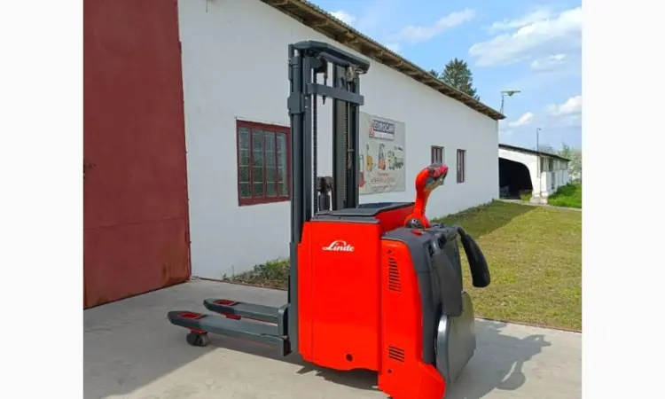 Штабелер рокла навантажувач электрический 818*Linde L14L AP 1, 4т 4, 32m - фото № 6