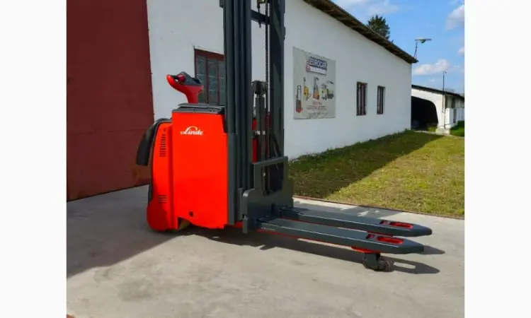 Штабелер рокла навантажувач электрический 818*Linde L14L AP 1, 4т 4, 32m - фото № 9