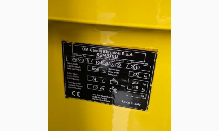 Штабелер рокла електричний 1022 Komatsu MWS 10 1R 1000kg 430cm - фото № 3