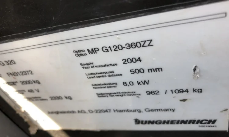 Электропогрузчик Jungheinrich EFG 320 - фото № 6