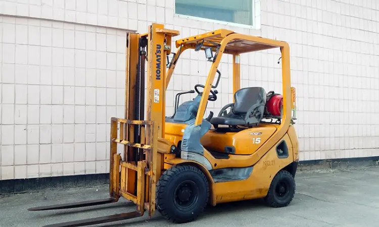 Вилочный погрузчик бу KOMATSU FG15T-20, газ-бензин, 2007г - фото № 1
