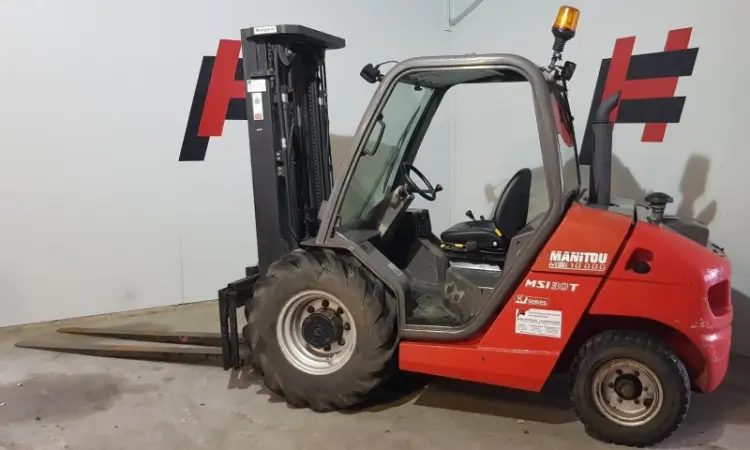 Погрузчик вилочный повышенной проходимости Manitou MSI30 триплекс 2011 года 1973 мч - фото № 3