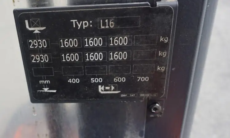 Самоходный штабелер Linde L16 2020 года - фото № 6