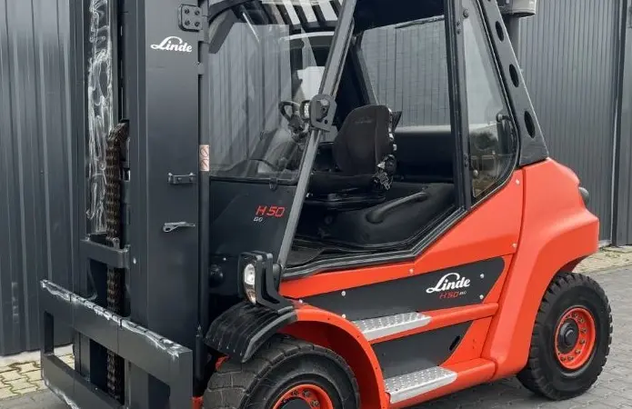Дизельный погрузчик 5т. Linde H50D 2019 года триплекс - фото № 2