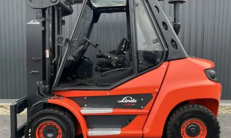 Дизельный погрузчик 5т. Linde H50D 2019 года триплекс - фото № 3