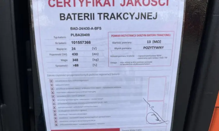 Поводковый штабелер BT SPE125L 4.5м. подъем акб 88% 1438 мг - фото № 7