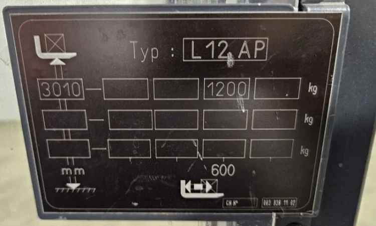 Поводковий штабелер Linde L12AP 2019 р. 756 мг 2924 мм підйом 1915мм габарит - фото № 6