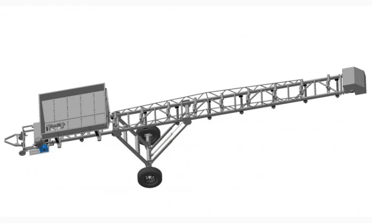 Конвеєр стрічковий пересувний КЛП-12 "Буржуй" для завантаження вагонів, автотранспорту - фото № 2