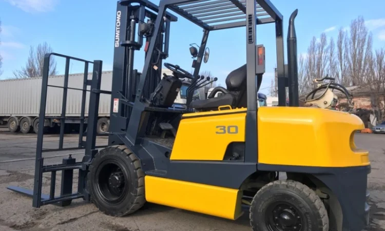 Вилочный погрузчик Sumitomo на 3 тонны с боковым смещением - фото № 7